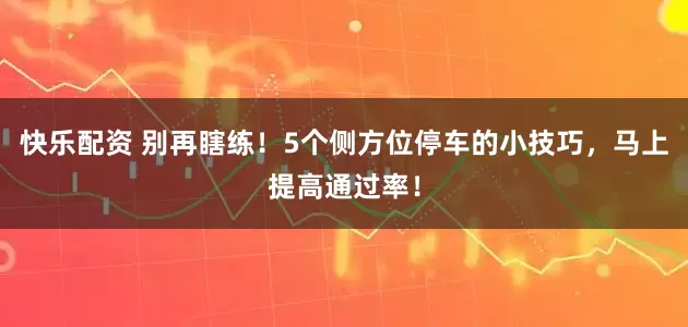 快乐配资 别再瞎练！5个侧方位停车的小技巧，马上提高通过率！